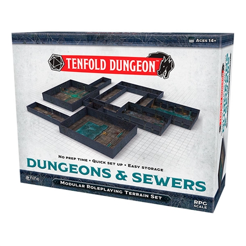 Tenfold Dungeon - Dungeons & Sewers - Modular Roleplaying DnD Terrain Set